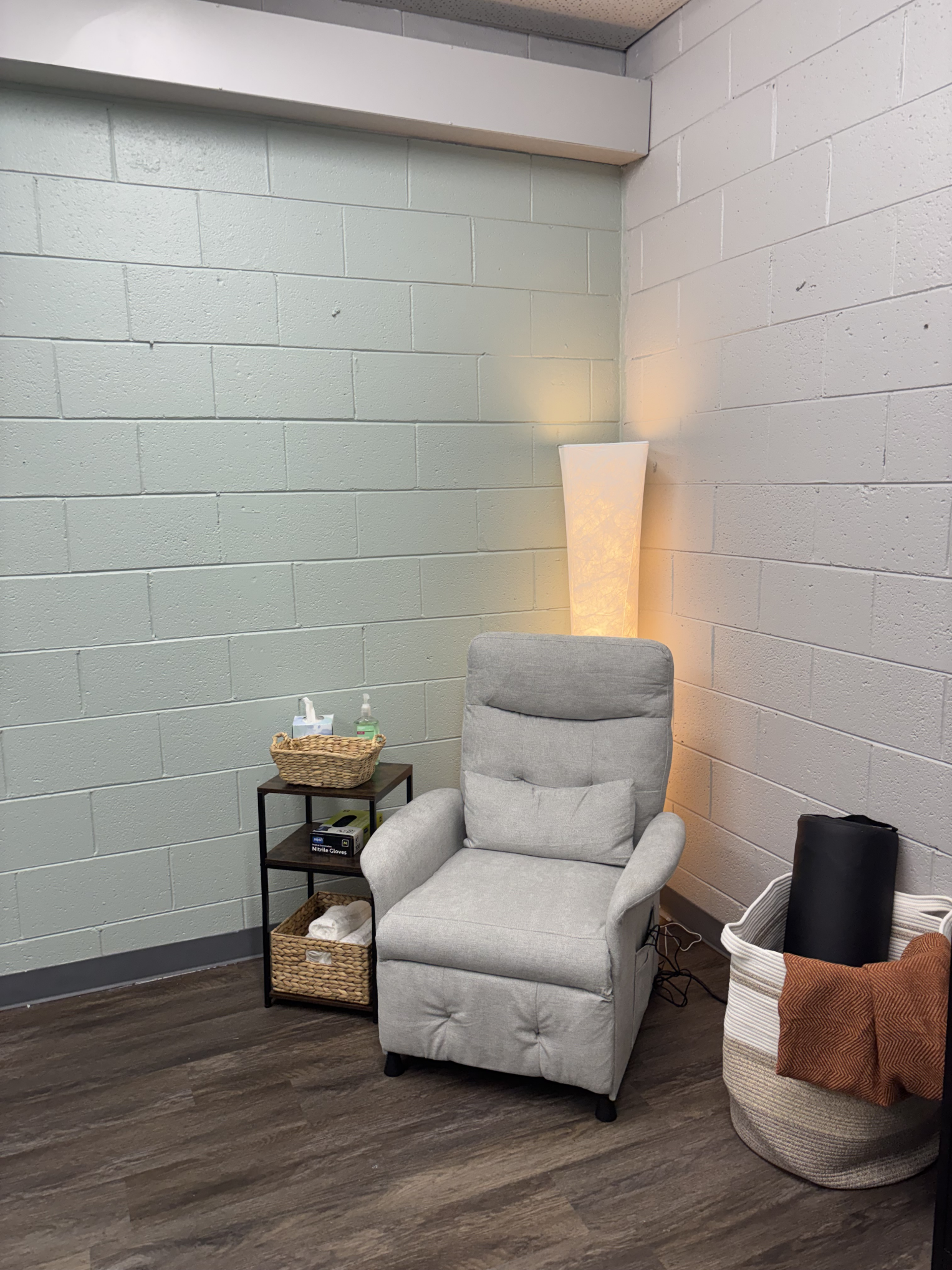 Treatment space at Complete Body & Sole